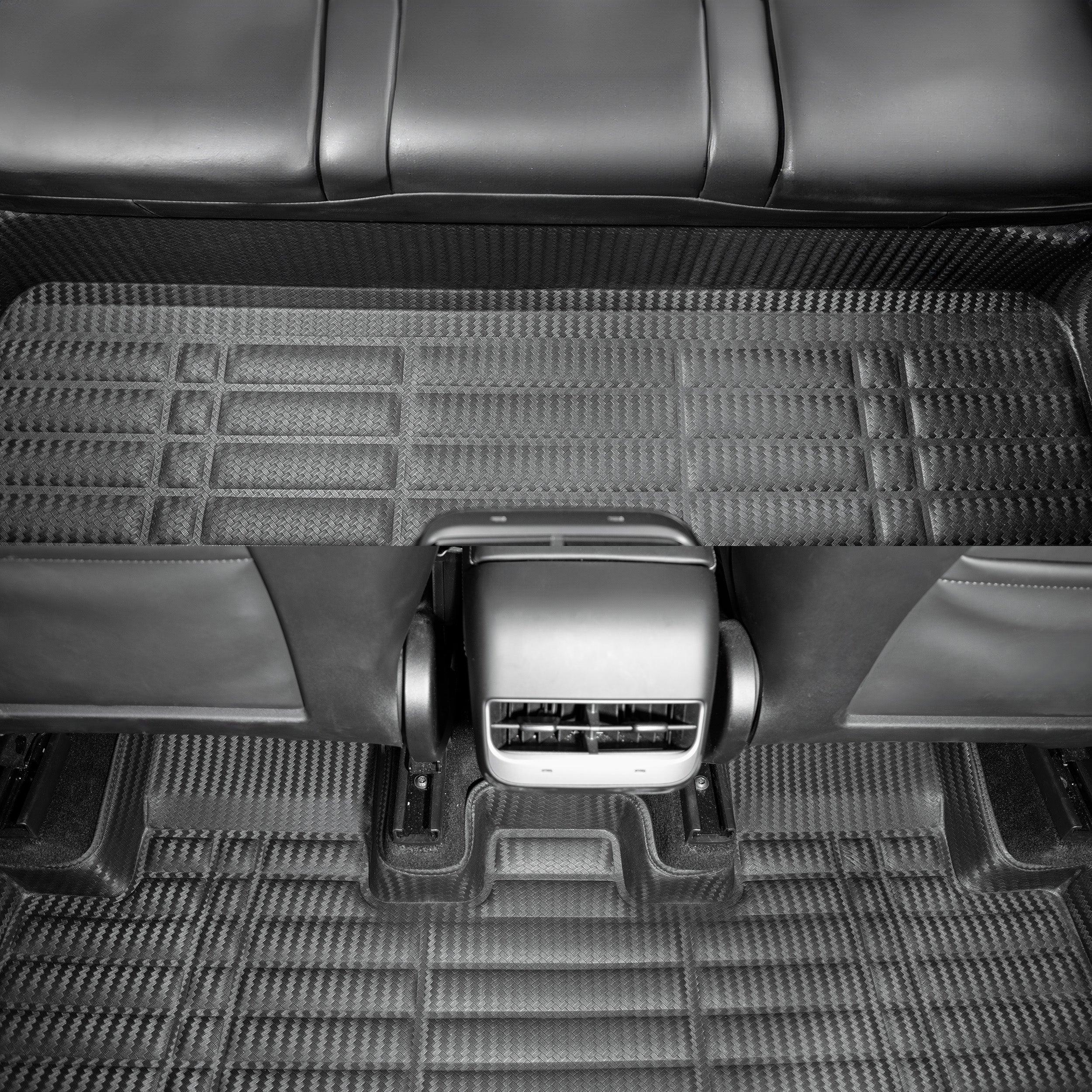 West Liners Floor Mats for Tesla Model Y (Not fit Juniper) Extreme Coverage GapZero Fit  360° Full Cabin Protection
